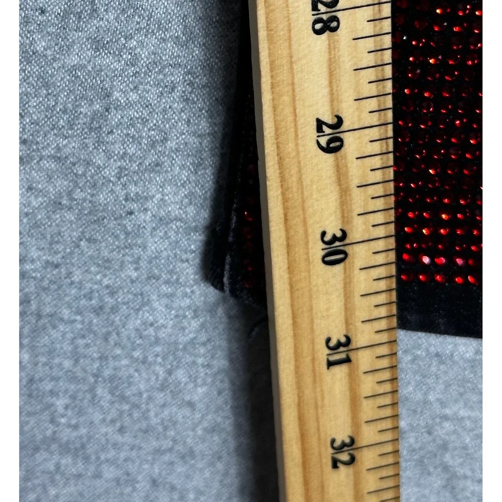 Always Lit Jeans 36x32 Black Rhinestone Jewel Flame Graphic R3bel Streetwear